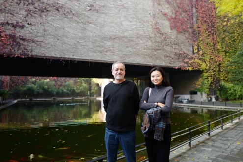 Professor James Flath and his translator Dr. Wang Lu